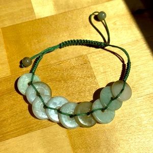 Jade string bracelet